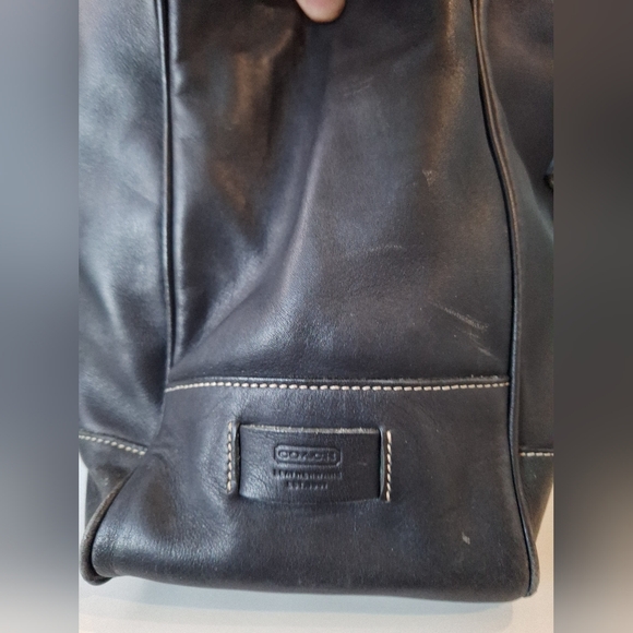 Vintage Coach Black Large Hampton Tote 5098 - Picture 6 of 13